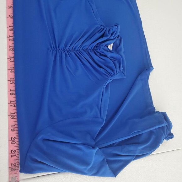 Susan Graver Womens Liquid Knit Long Sleeve Turtleneck Top Size L Ruching Detail - Picture 7 of 9